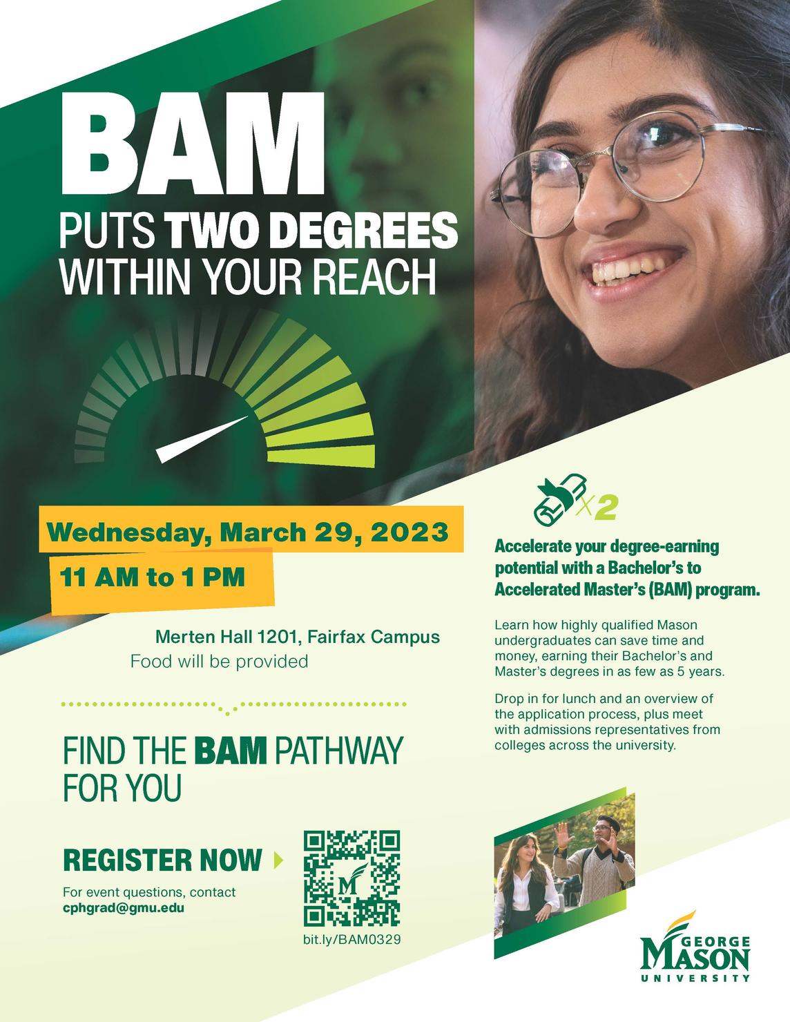 Bachelors Accelerated Masters Info Session - March 29 11AM to 1PM